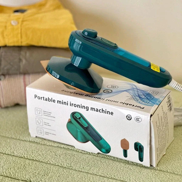 Portable Mini Ironing Machine – Handheld Foldable Garment Steamer for Home & Travel